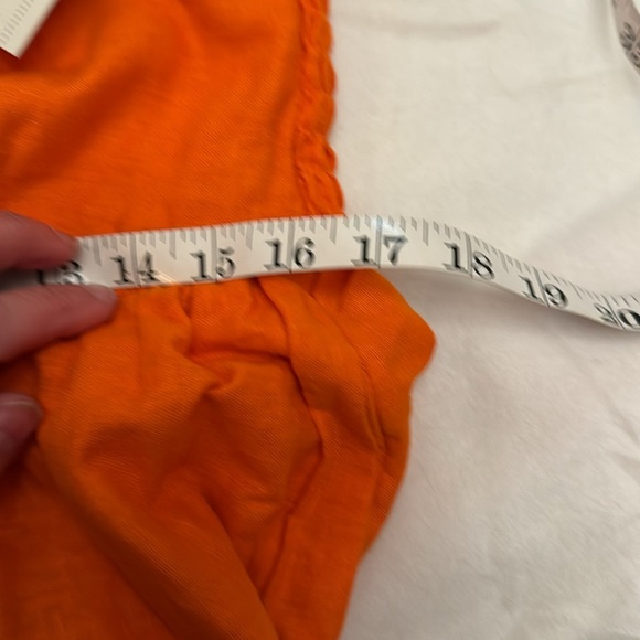 Orange, Fe Noel for Target, Dress. Size Large. Midi. Linen/Rayon Side Pockets - Picture 9 of 12